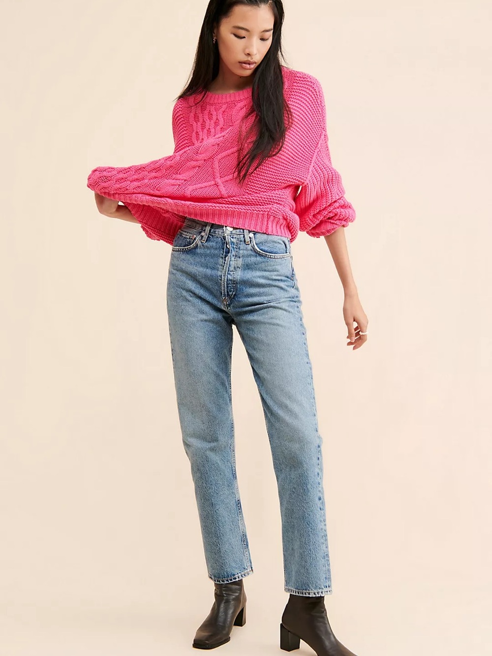 Free People AGOLDE 90's Pinch Waist High-Rise Jeans